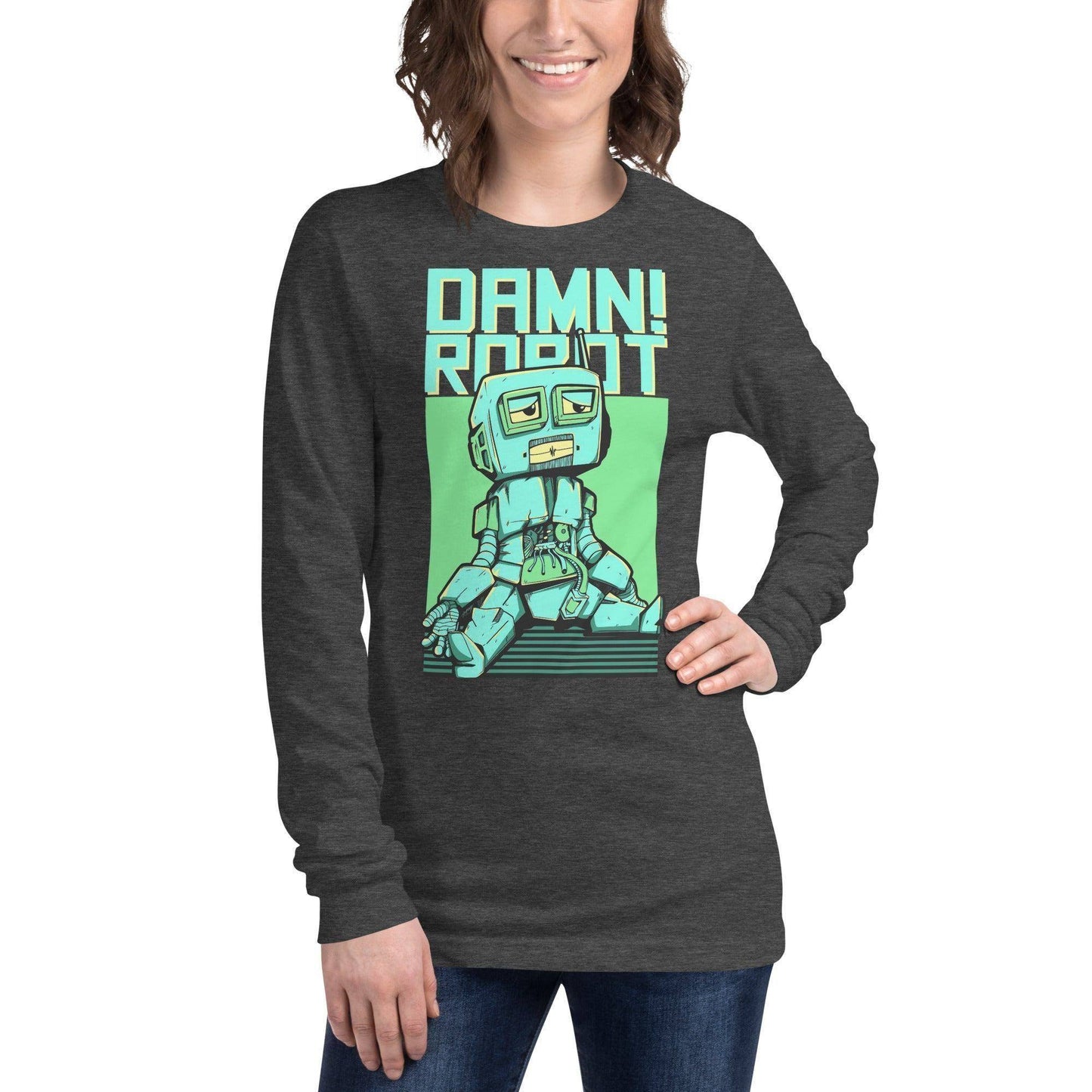 damn-robot-langarmshirt-langarmshirt-jlr-design-9 - JLR Design