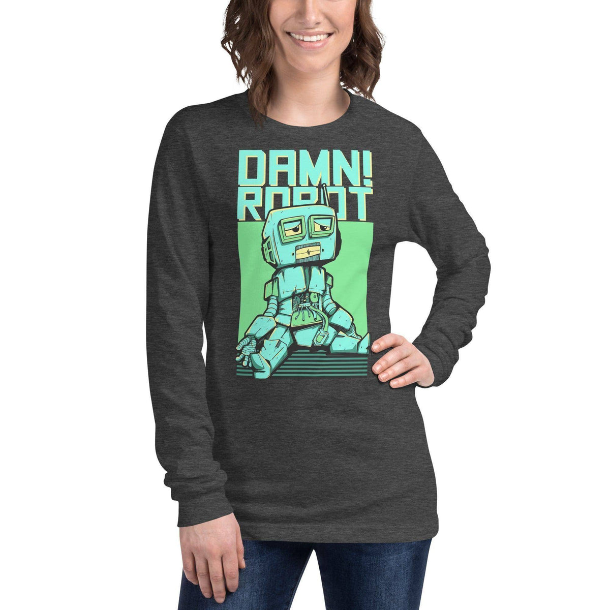 damn-robot-langarmshirt-langarmshirt-jlr-design-jlr-design-de-9 - JLR Design