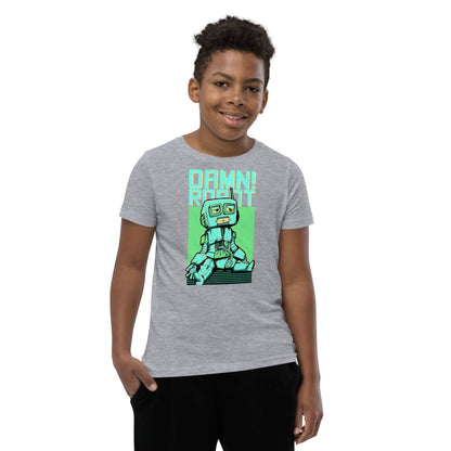 damn-robot-t-shirt-fur-jugendliche-t-shirt-jlr-design-16223 - JLR Design