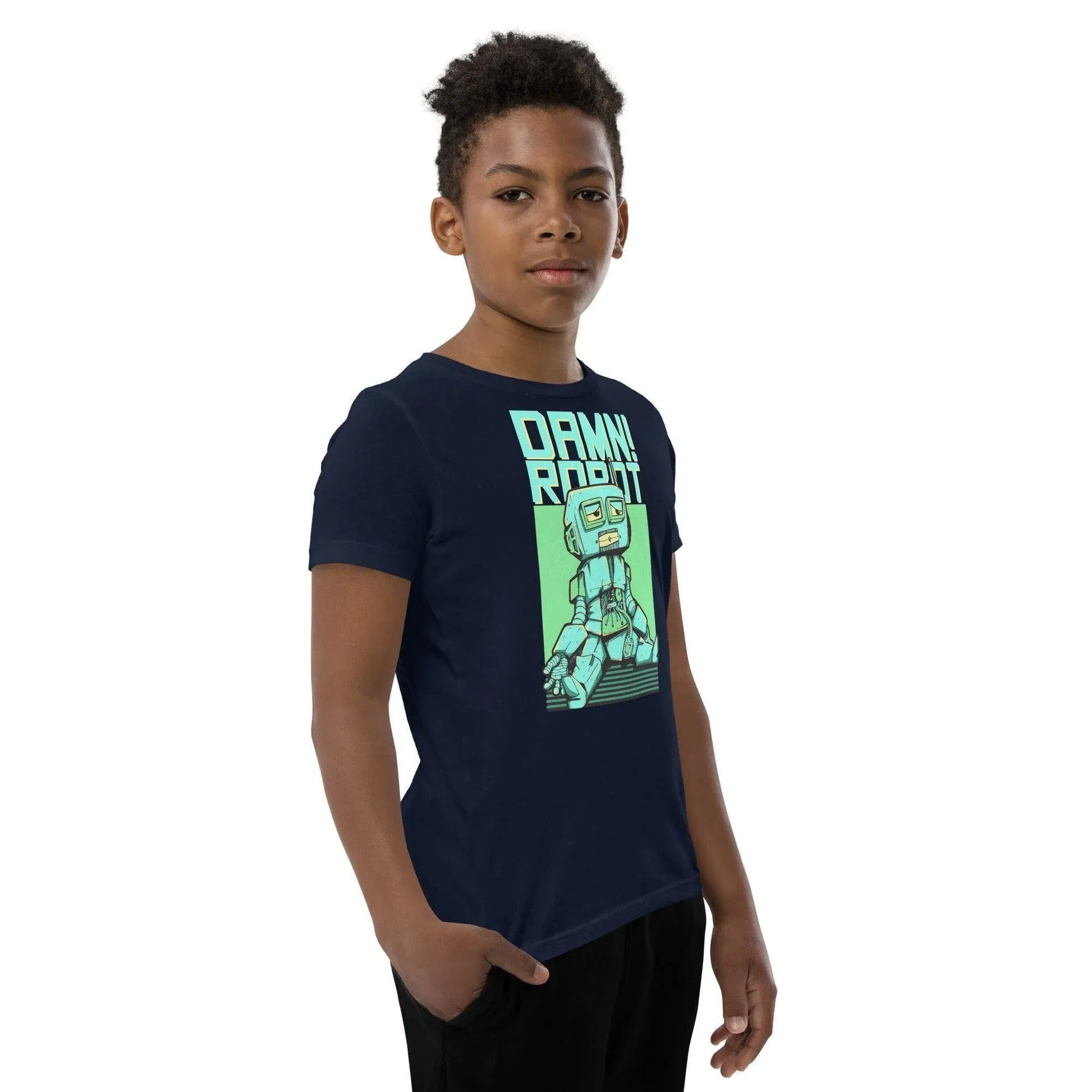 damn-robot-t-shirt-fur-jugendliche-t-shirt-jlr-design-17212 - JLR Design