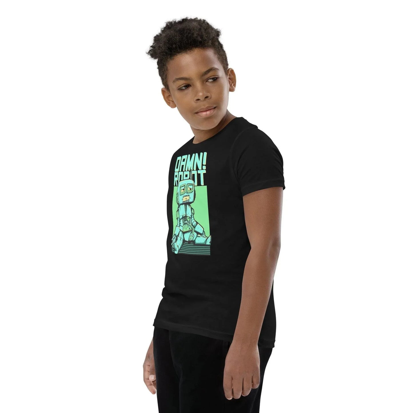damn-robot-t-shirt-fur-jugendliche-t-shirt-jlr-design-24241 - JLR Design