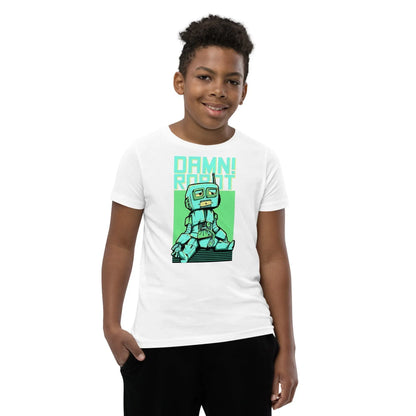 damn-robot-t-shirt-fur-jugendliche-t-shirt-jlr-design-25207 - JLR Design