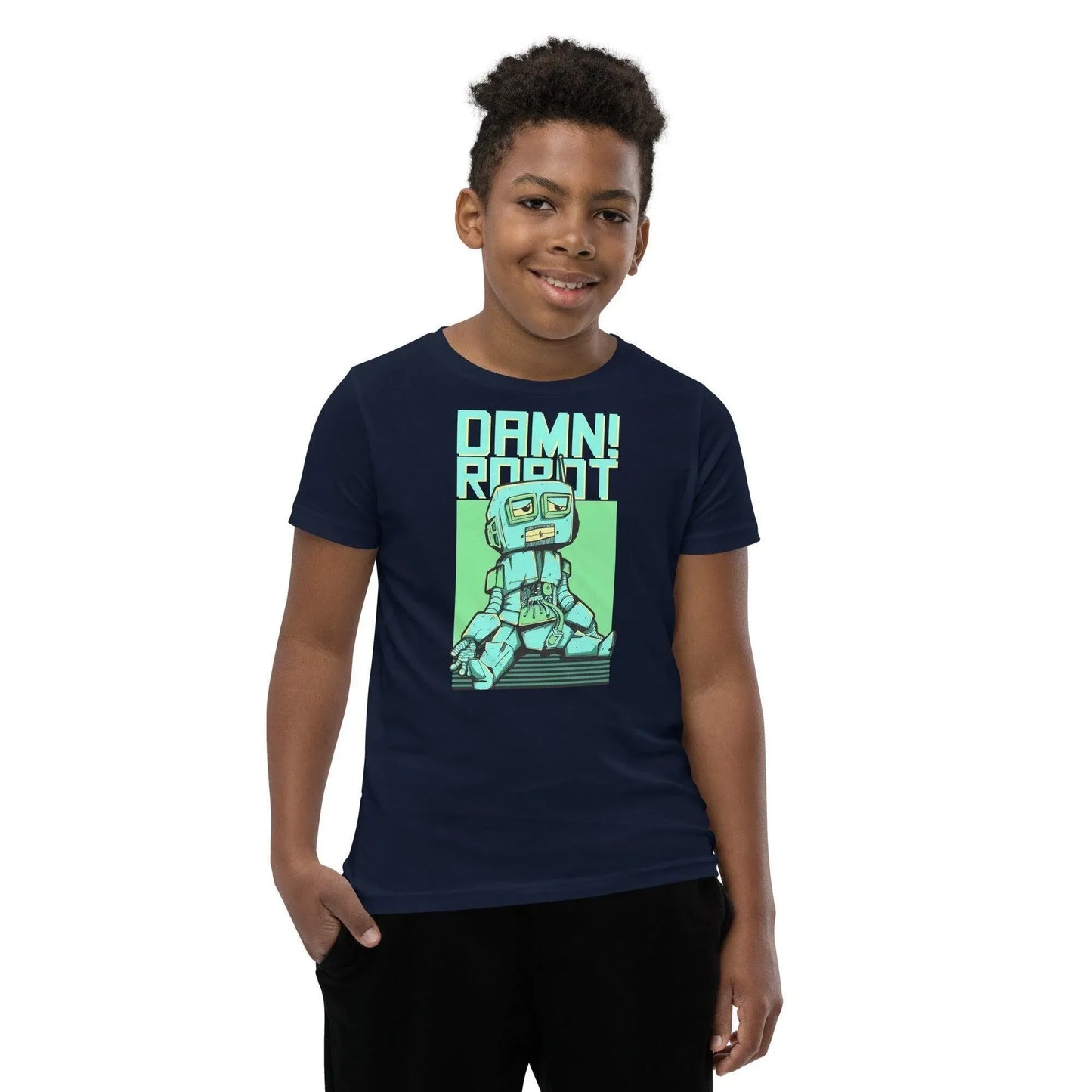damn-robot-t-shirt-fur-jugendliche-t-shirt-jlr-design-29928 - JLR Design