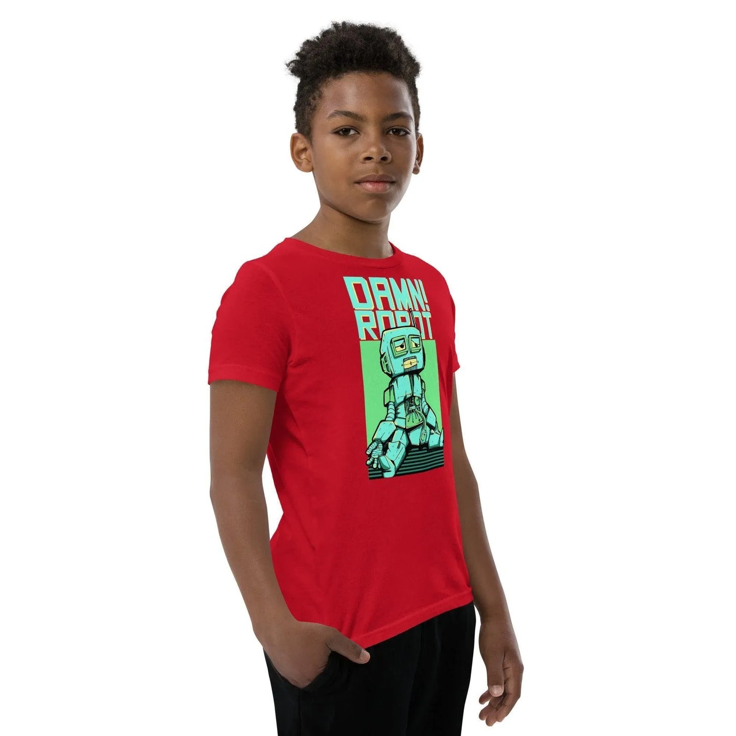 damn-robot-t-shirt-fur-jugendliche-t-shirt-jlr-design-31857 - JLR Design