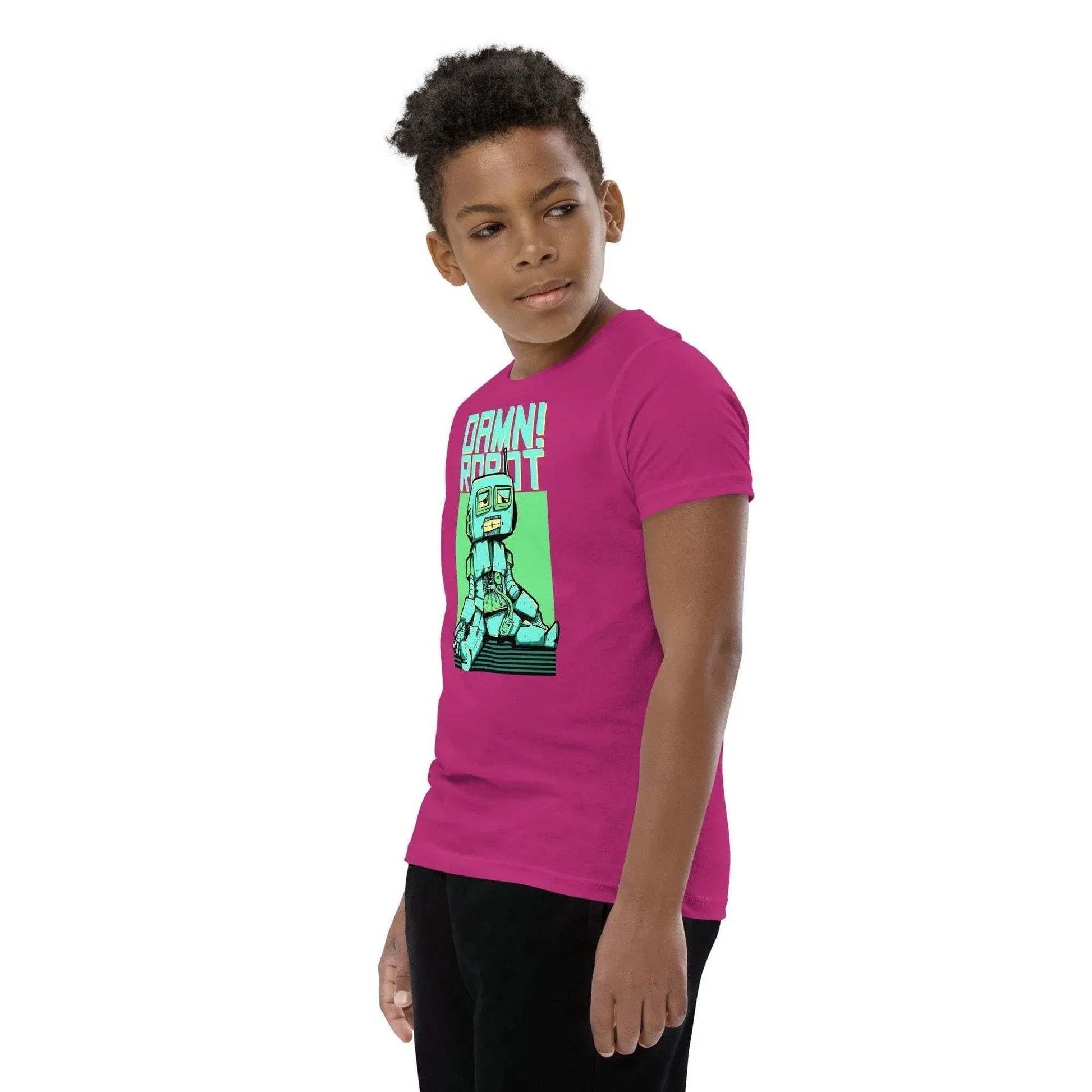 damn-robot-t-shirt-fur-jugendliche-t-shirt-jlr-design-32634 - JLR Design