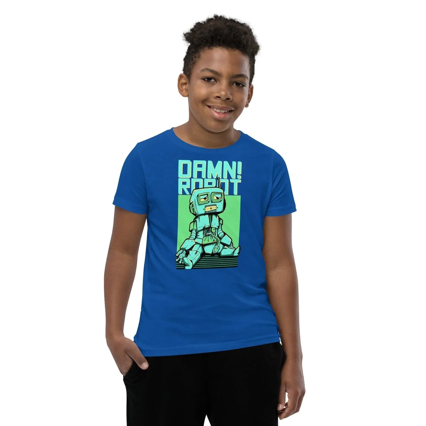 damn-robot-t-shirt-fur-jugendliche-t-shirt-jlr-design-33242 - JLR Design