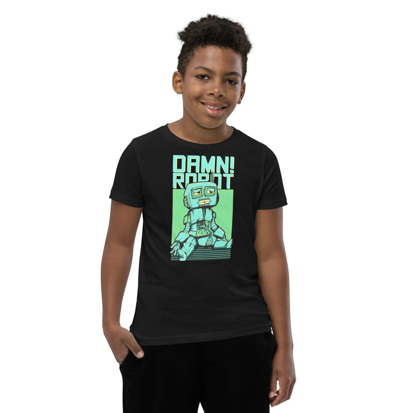 damn-robot-t-shirt-fur-jugendliche-t-shirt-jlr-design-38910 - JLR Design
