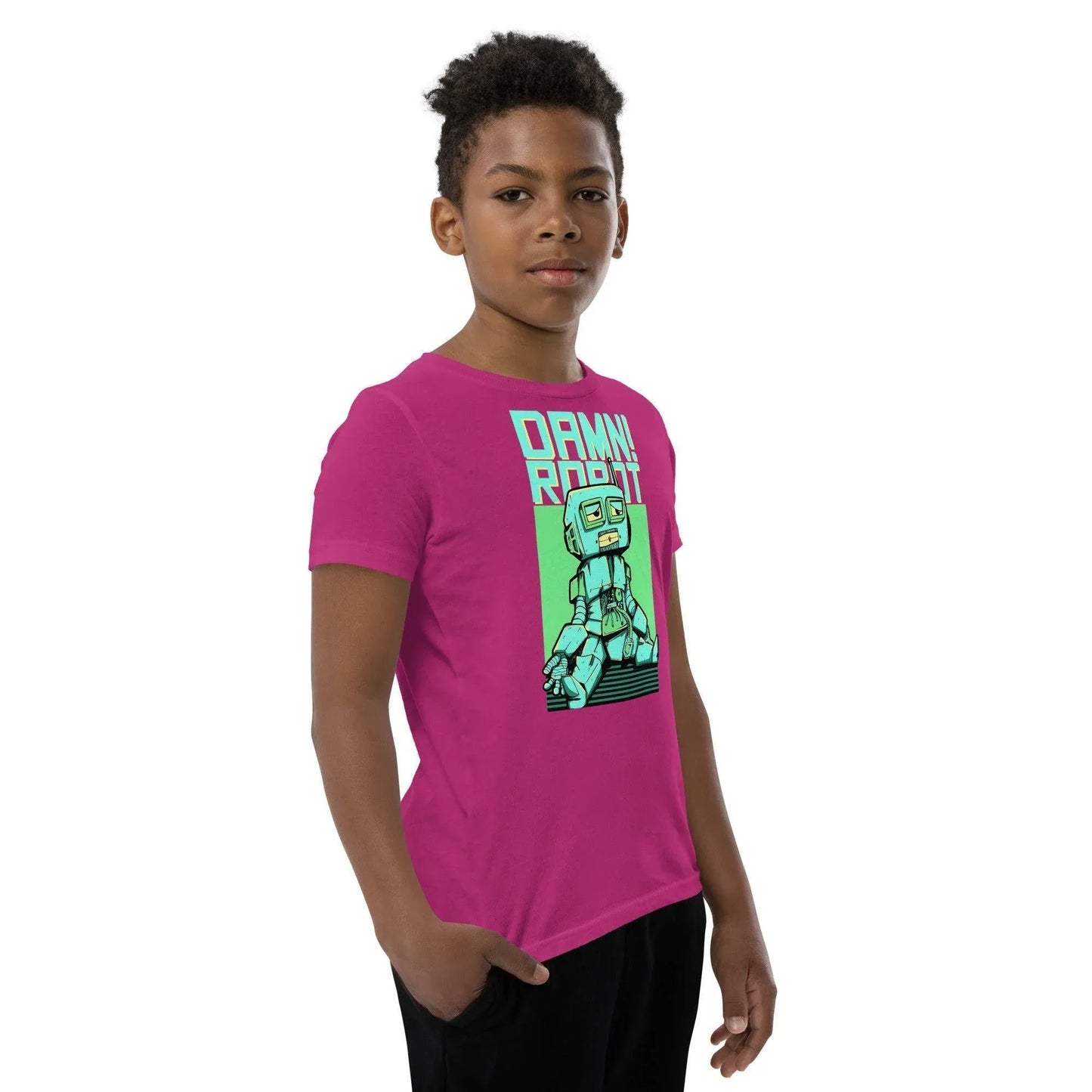 damn-robot-t-shirt-fur-jugendliche-t-shirt-jlr-design-47742 - JLR Design