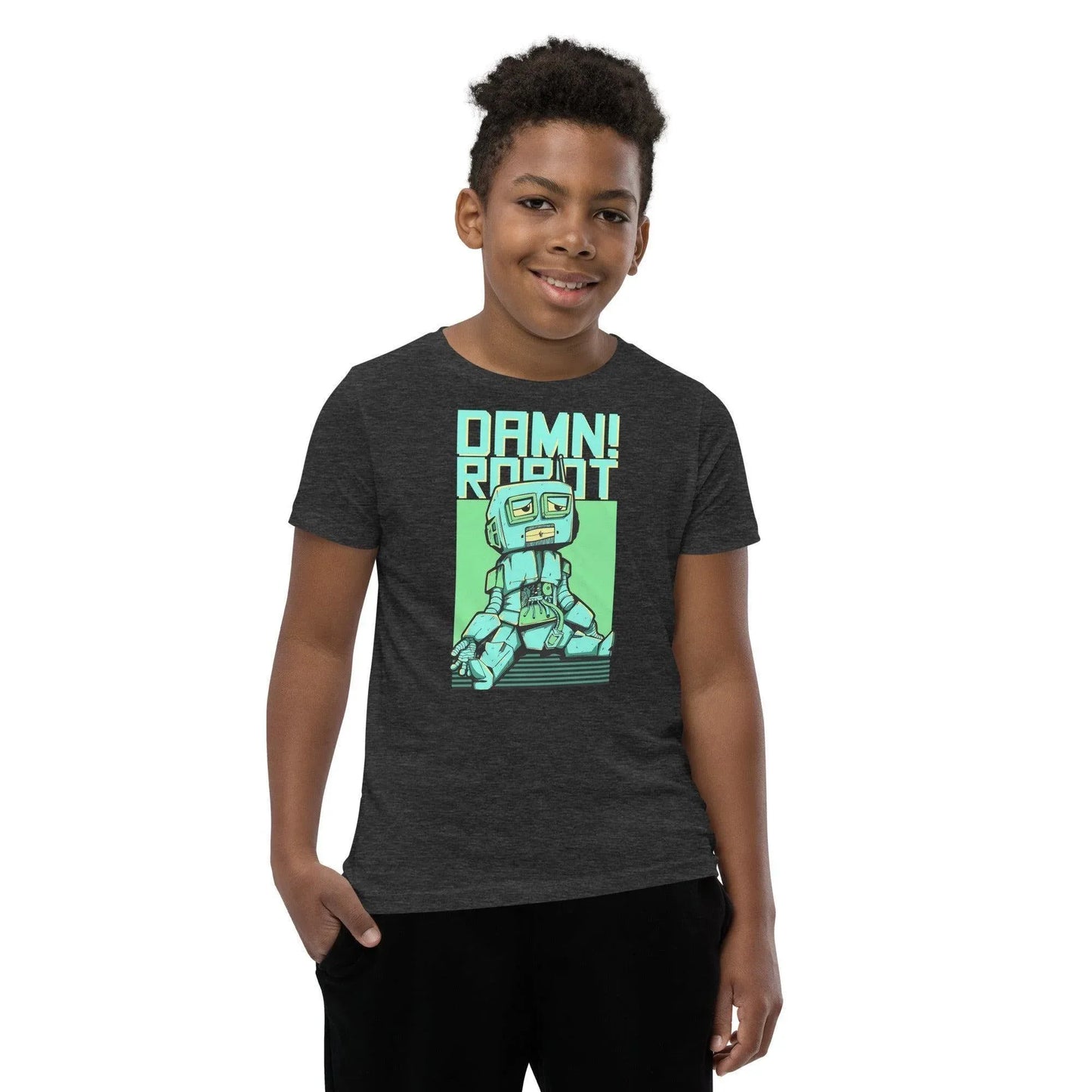 damn-robot-t-shirt-fur-jugendliche-t-shirt-jlr-design-48286 - JLR Design