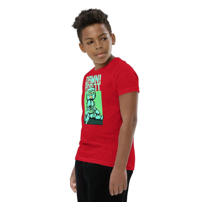 damn-robot-t-shirt-fur-jugendliche-t-shirt-jlr-design-55420 - JLR Design