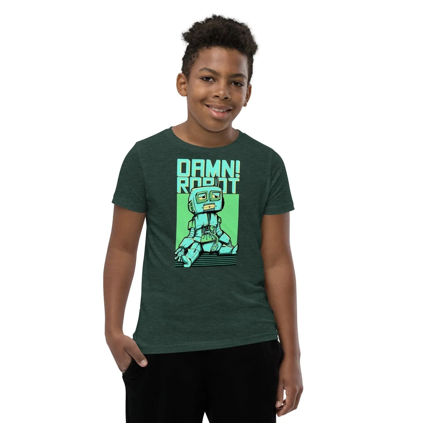 damn-robot-t-shirt-fur-jugendliche-t-shirt-jlr-design-62573 - JLR Design