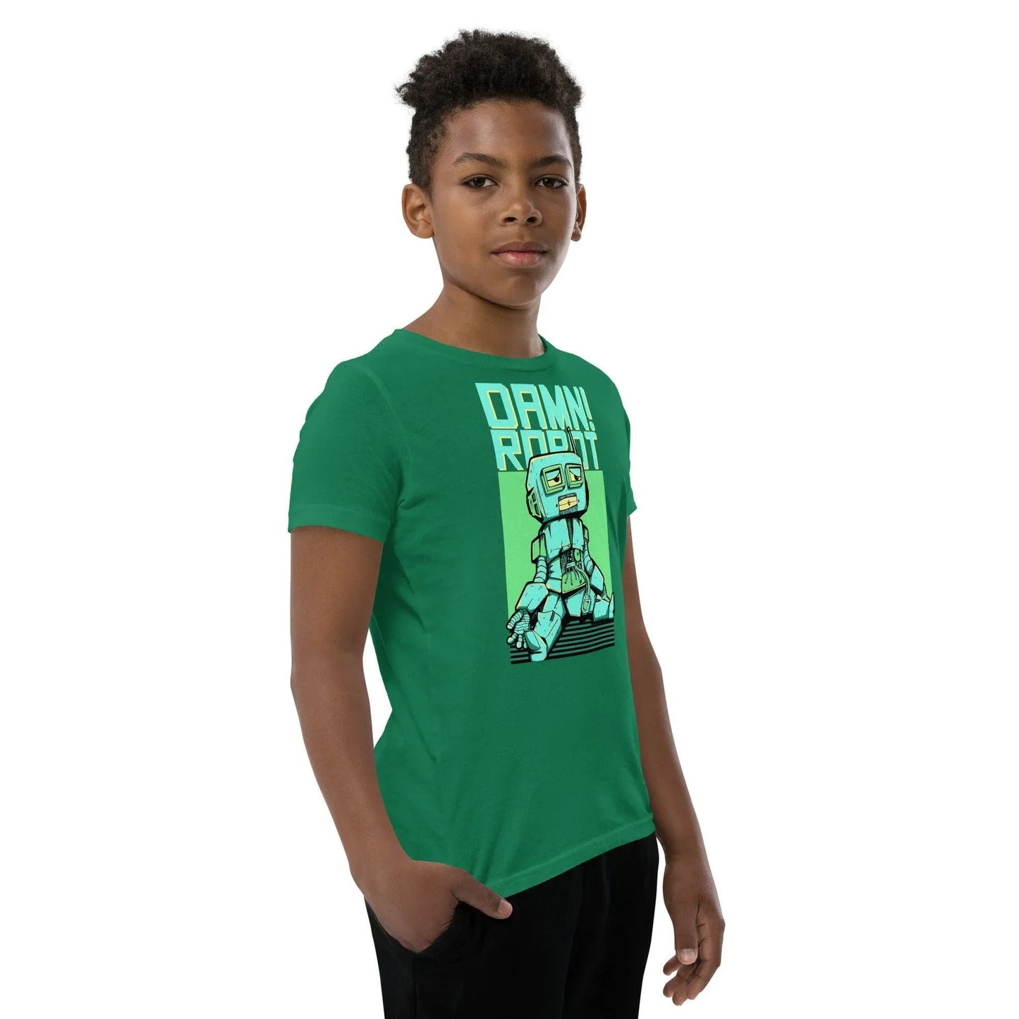 damn-robot-t-shirt-fur-jugendliche-t-shirt-jlr-design-65819 - JLR Design