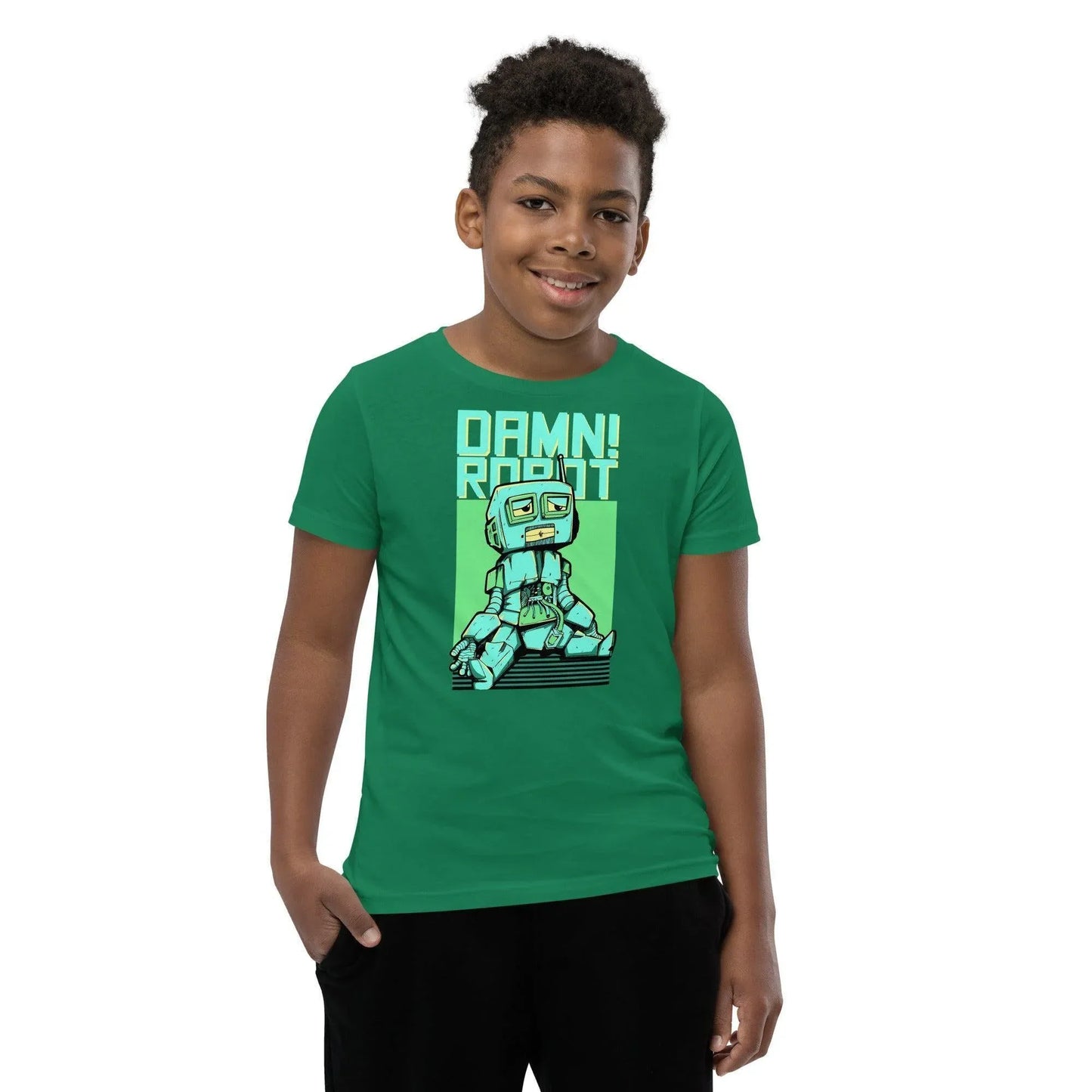 damn-robot-t-shirt-fur-jugendliche-t-shirt-jlr-design-67604 - JLR Design