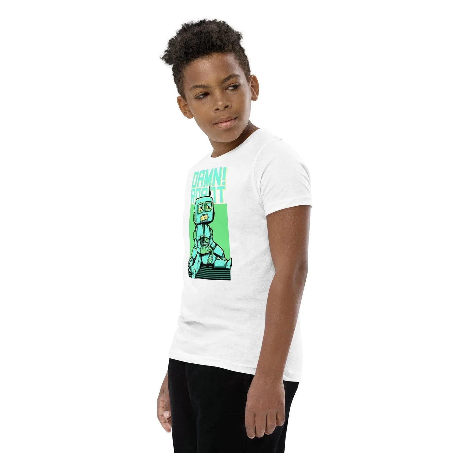 damn-robot-t-shirt-fur-jugendliche-t-shirt-jlr-design-69800 - JLR Design