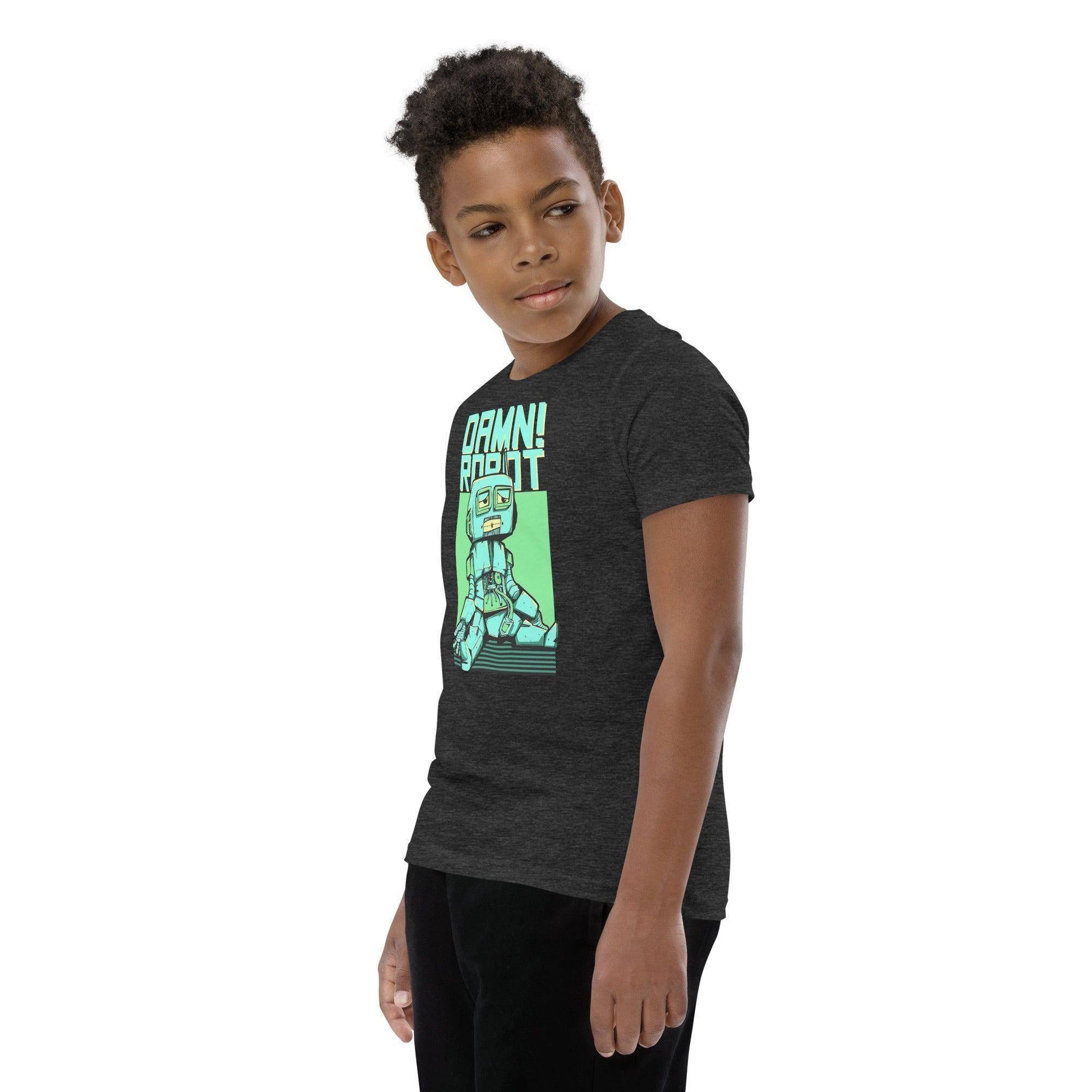 damn-robot-t-shirt-fur-jugendliche-t-shirt-jlr-design-79105 - JLR Design