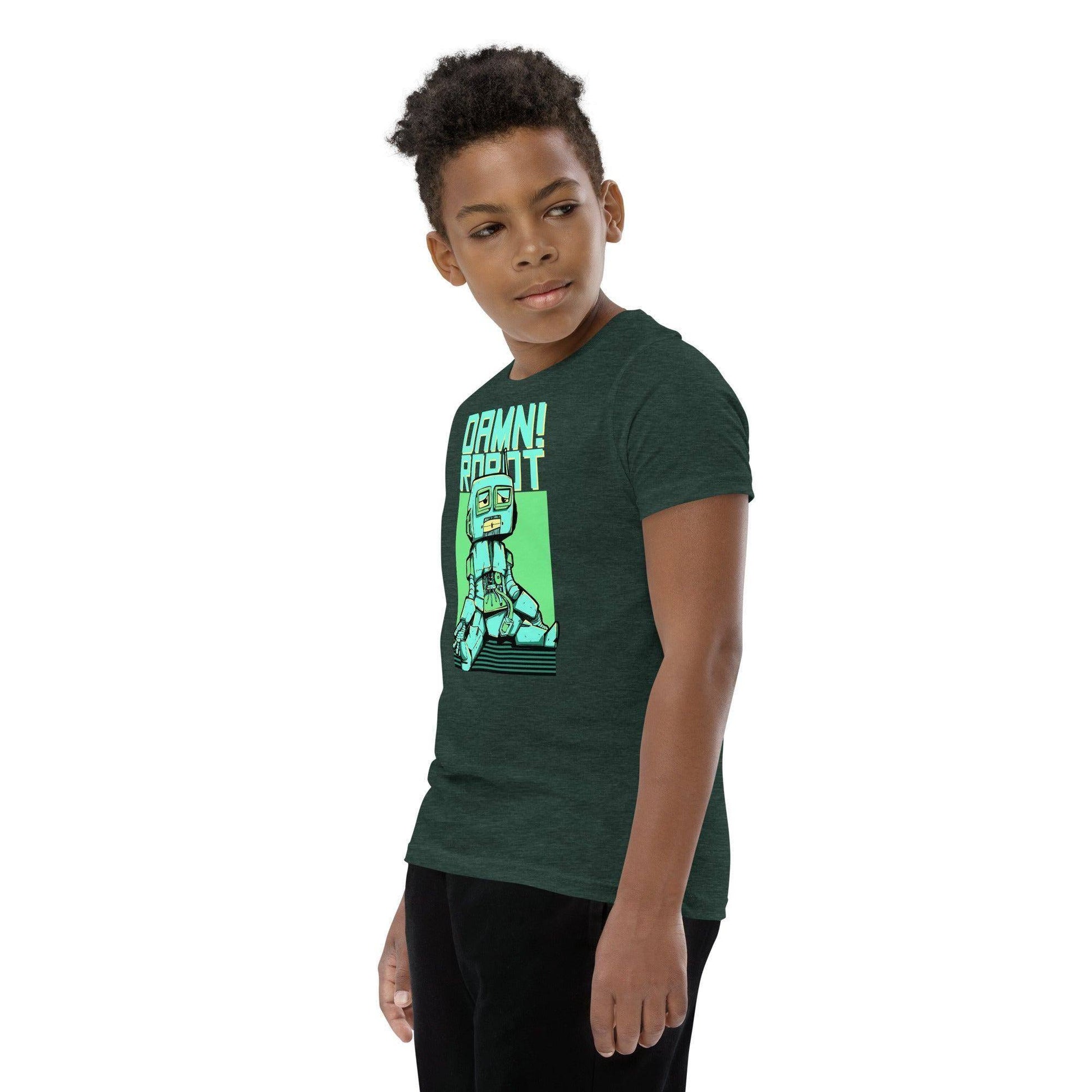 damn-robot-t-shirt-fur-jugendliche-t-shirt-jlr-design-88485 - JLR Design
