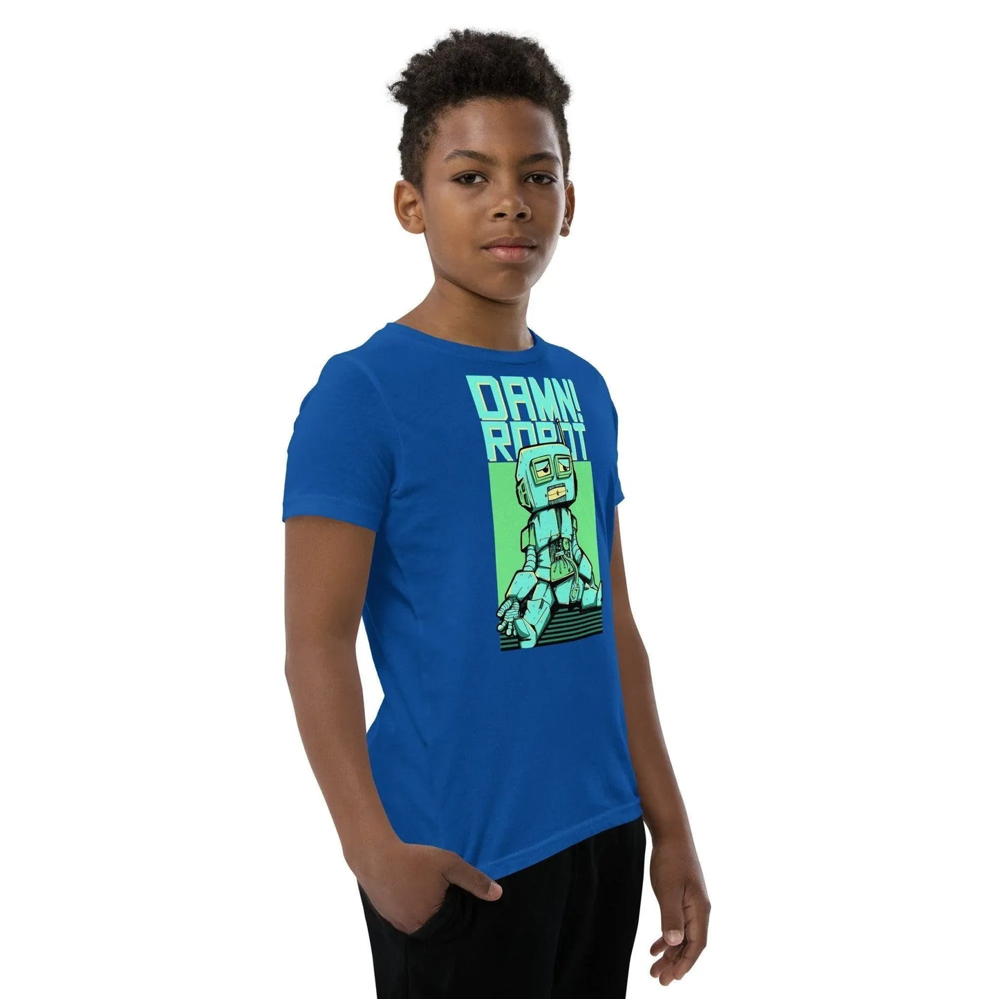 damn-robot-t-shirt-fur-jugendliche-t-shirt-jlr-design-92497 - JLR Design