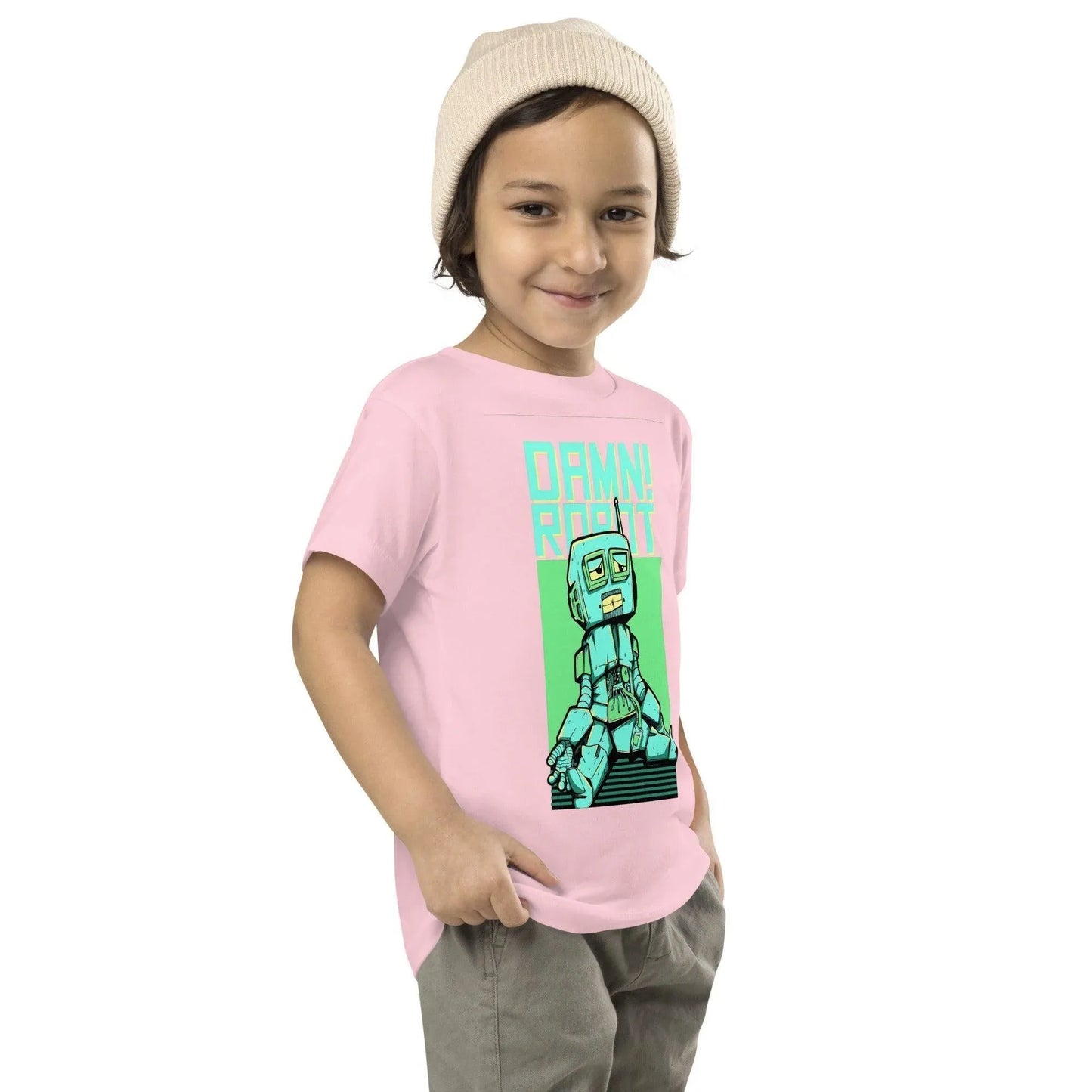 damn-robot-t-shirt-fur-kleinkinder-t-shirt-jlr-design-6 - JLR Design
