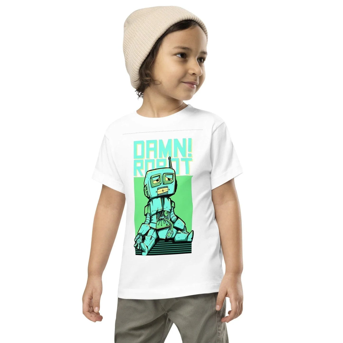 damn-robot-t-shirt-fur-kleinkinder-t-shirt-jlr-design-7 - JLR Design