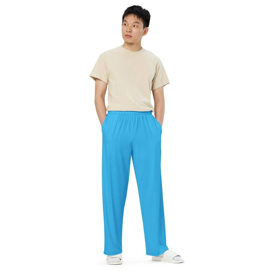 deep-sky-blue-hose-mit-weitem-bein-hose-mit-weitem-bein-jlr-design-1 - JLR Design