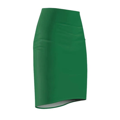 dunkelgruner-bleistiftrock-fur-damen-eleganter-mid-waist-rock-mit-stretch-komfort-bleistiftrock-jlr-design-3 - JLR Design
