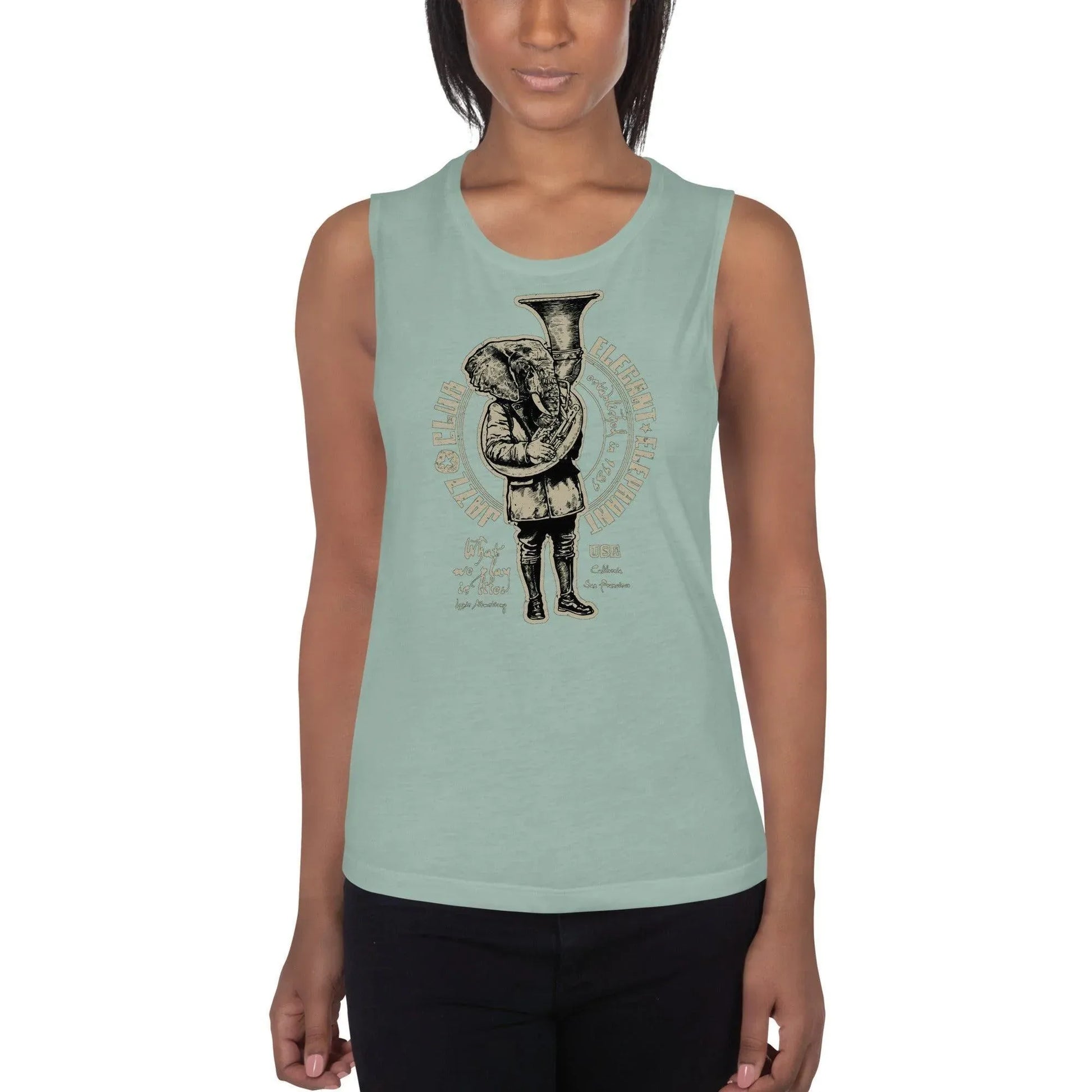 elegant-elephant-damen-tank-top-tank-top-jlr-design-13 - JLR Design
