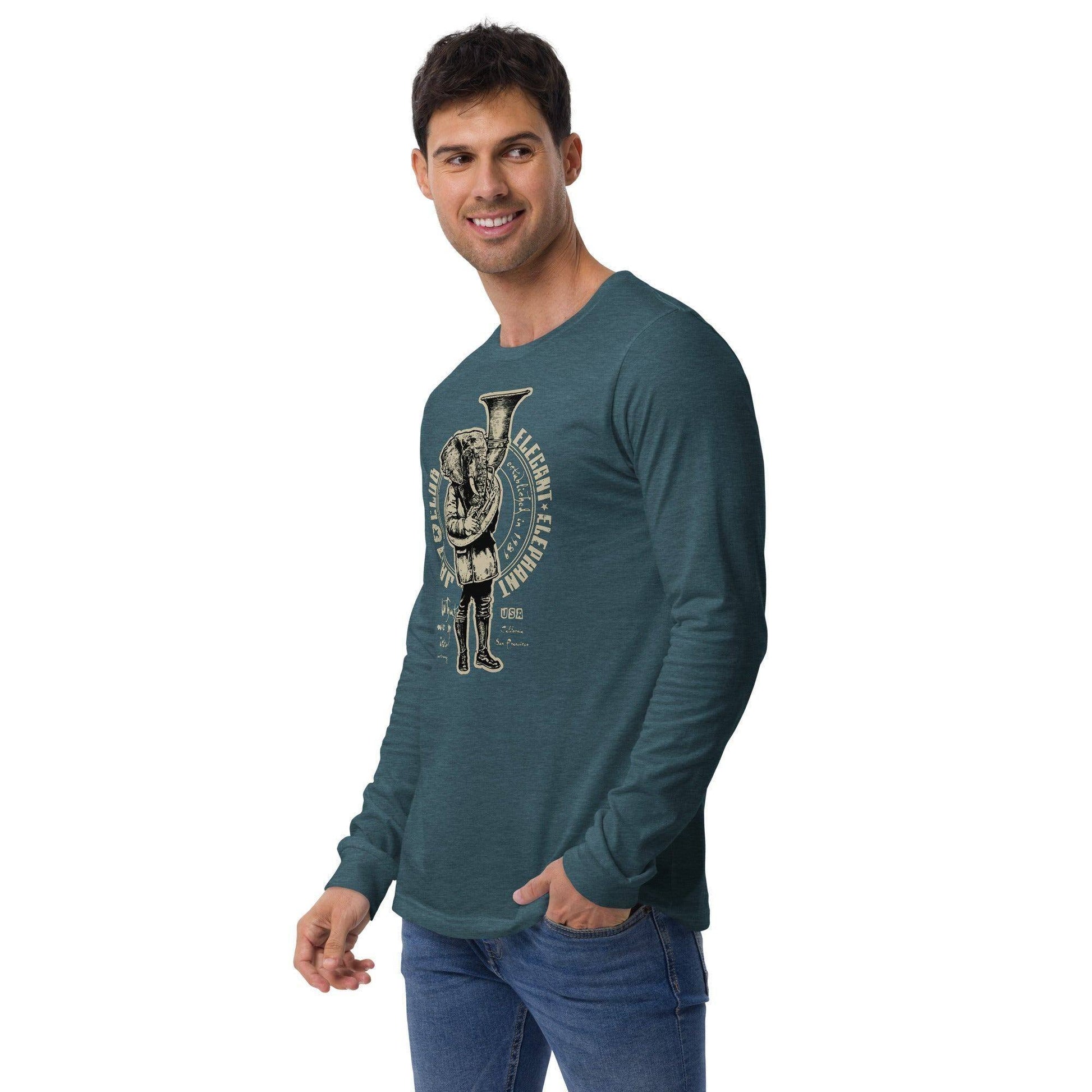 elegant-elephant-langarmshirt-langarmshirt-jlr-design-20 - JLR Design