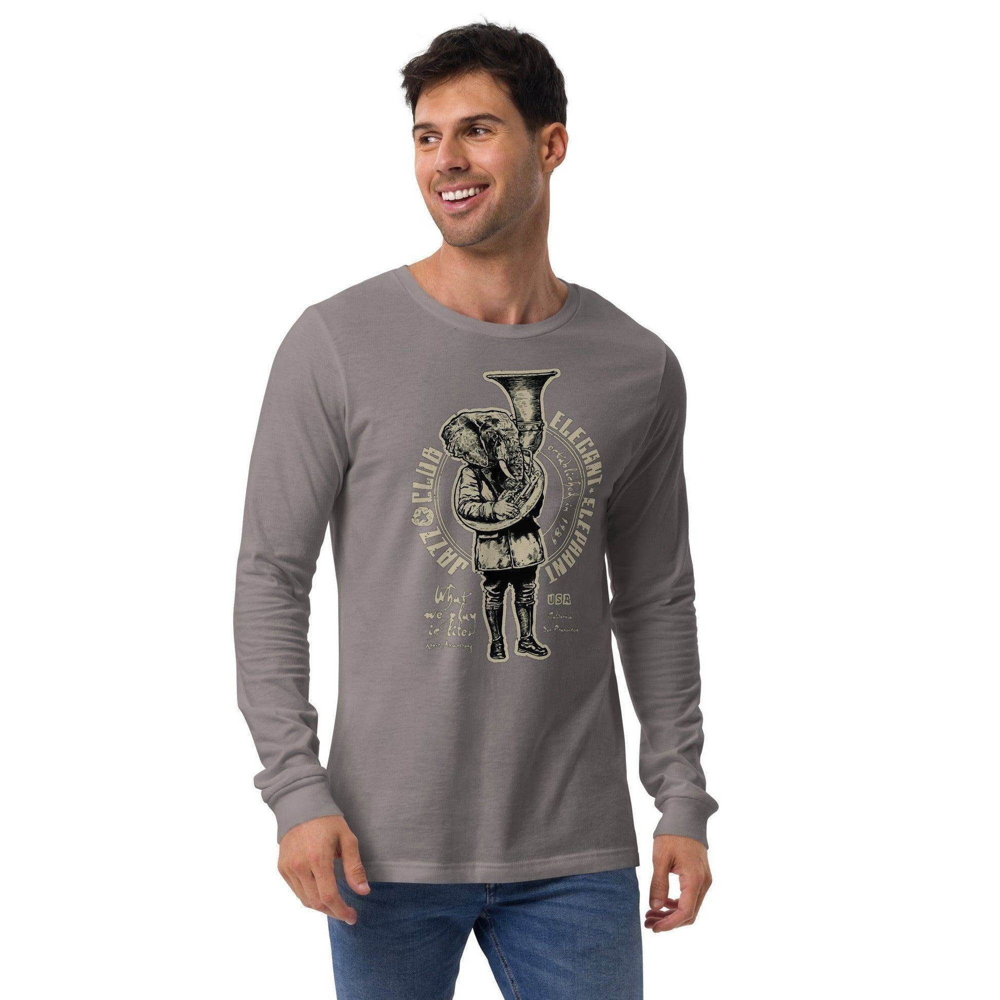 elegant-elephant-langarmshirt-langarmshirt-jlr-design-23 - JLR Design