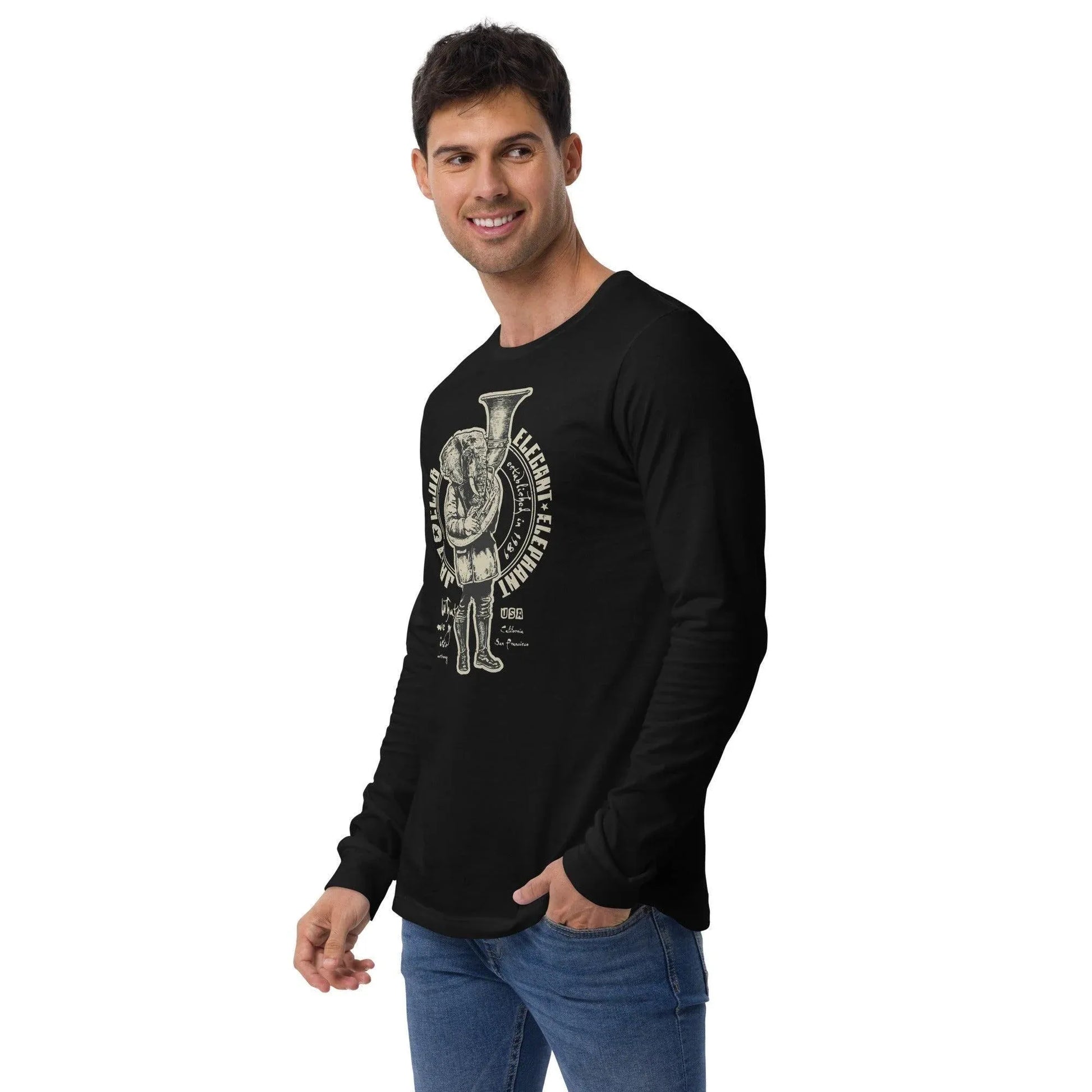 elegant-elephant-langarmshirt-langarmshirt-jlr-design-5 - JLR Design