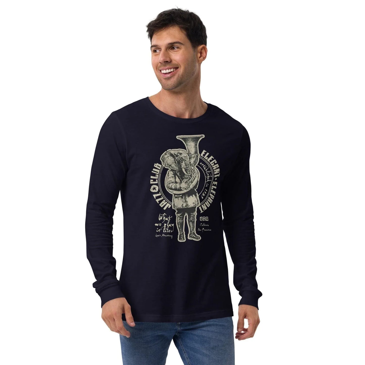 elegant-elephant-langarmshirt-langarmshirt-jlr-design-6 - JLR Design