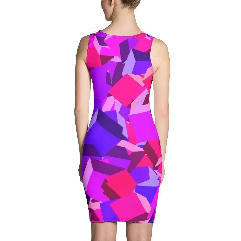 elegantes-pink-cube-kleid-kleid-jlr-design-2 - JLR Design