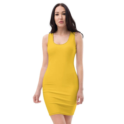 enganliegendes-gelbes-kleid-kleid-jlr-design-2 - JLR Design