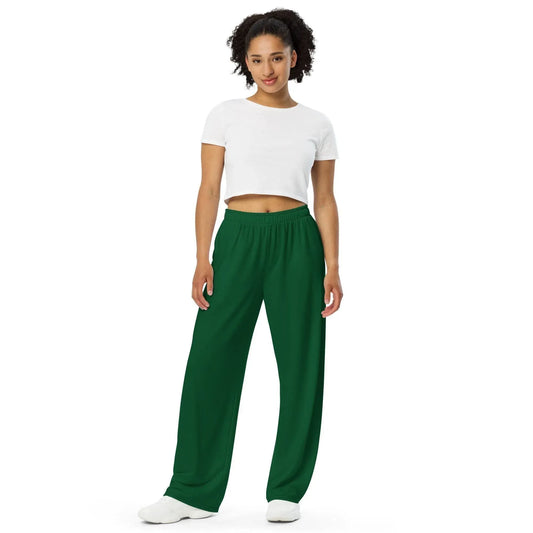 forest-green-hose-mit-weitem-bein-hose-mit-weitem-bein-jlr-design-1 - JLR Design