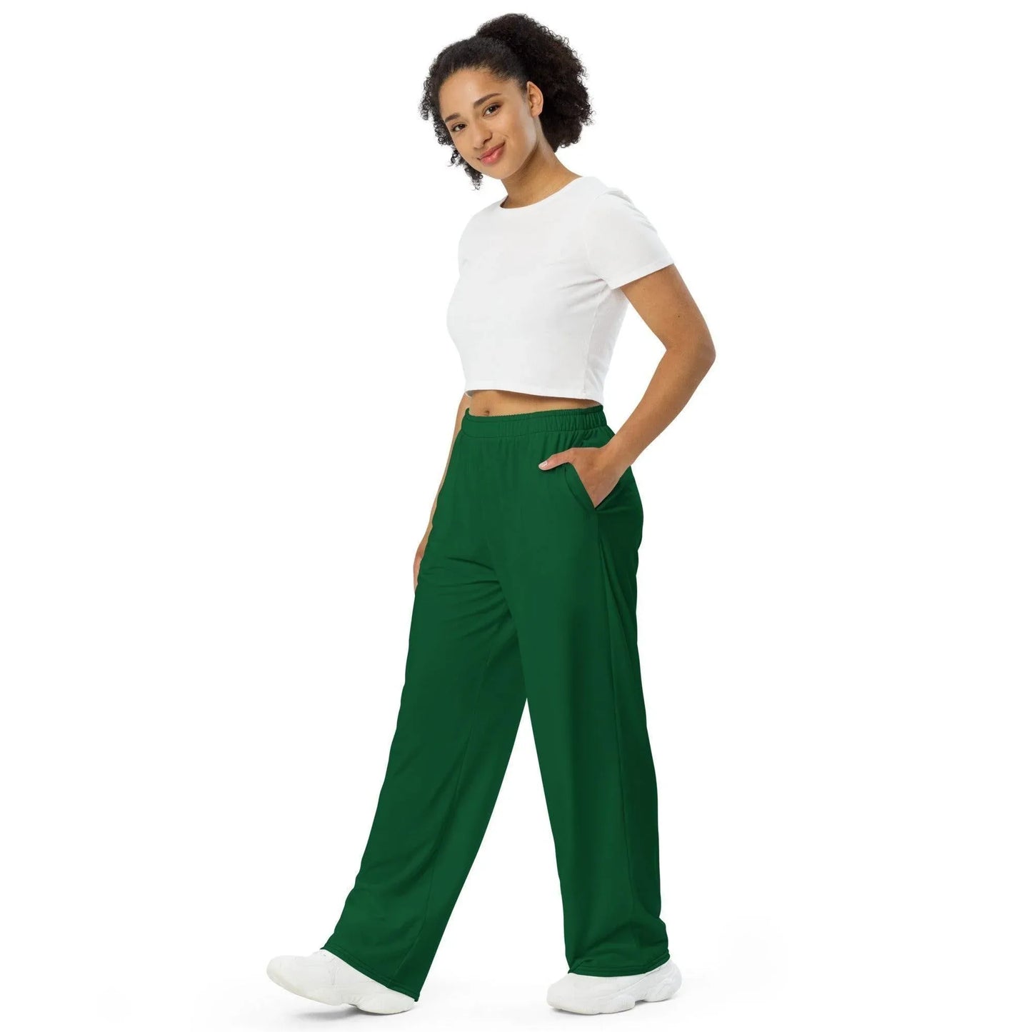 forest-green-hose-mit-weitem-bein-hose-mit-weitem-bein-jlr-design-2 - JLR Design