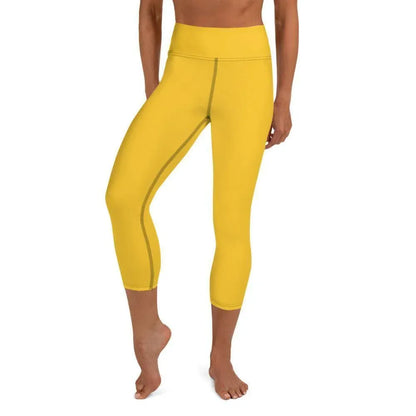 gelbe-damen-yoga-capri-leggings-yoga-capri-leggings-jlr-design-1 - JLR Design