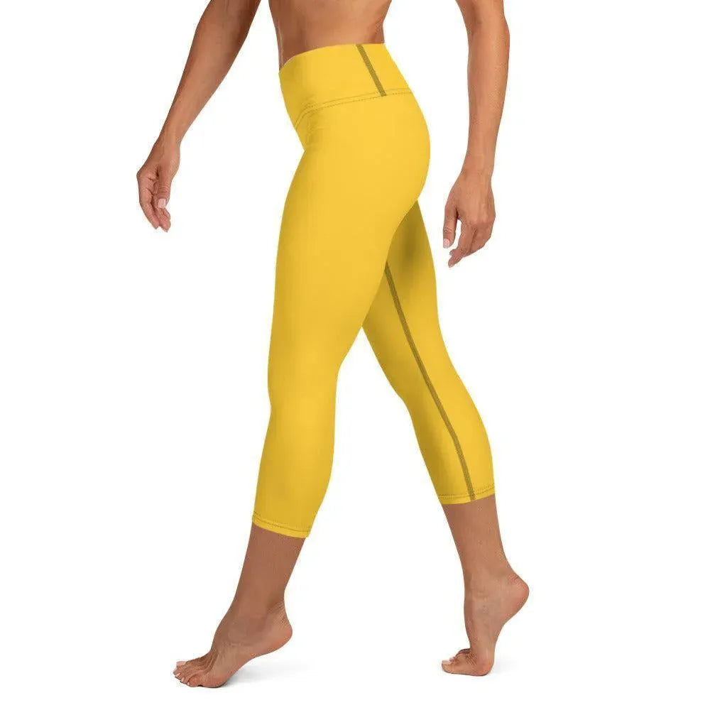gelbe-damen-yoga-capri-leggings-yoga-capri-leggings-jlr-design-2 - JLR Design