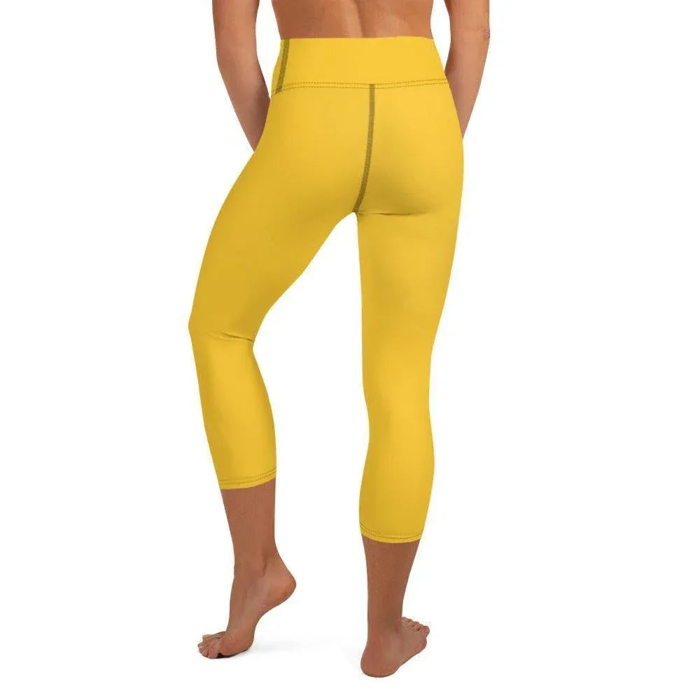 gelbe-damen-yoga-capri-leggings-yoga-capri-leggings-jlr-design-4 - JLR Design
