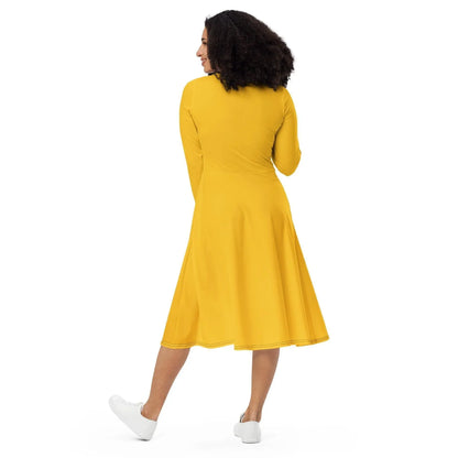 gelbes-langarmliges-midikleid-midikleid-jlr-design-4 - JLR Design