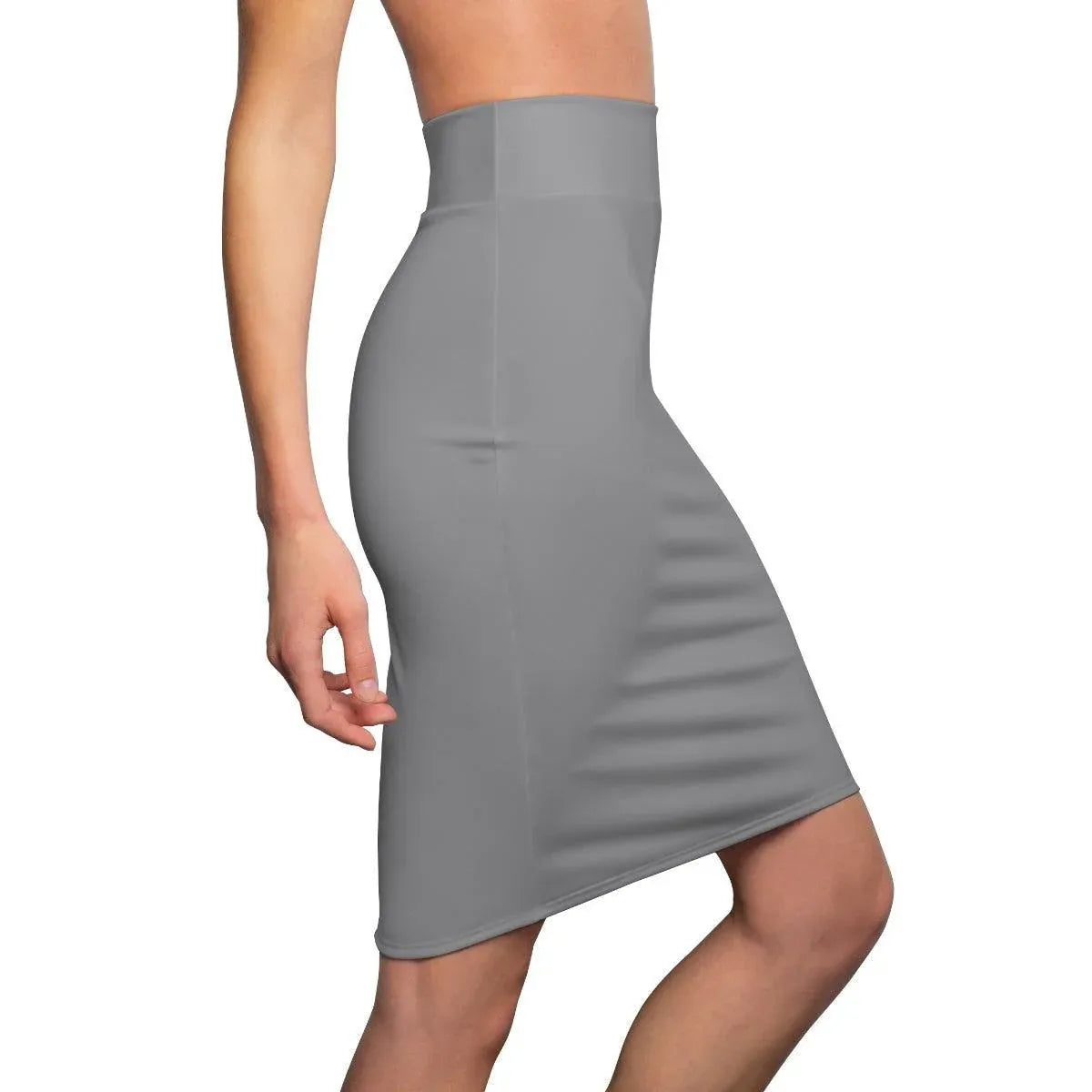 grauer-bleistiftrock-fur-damen-eleganter-mid-waist-rock-mit-stretch-komfort-bleistiftrock-jlr-design-6 - JLR Design