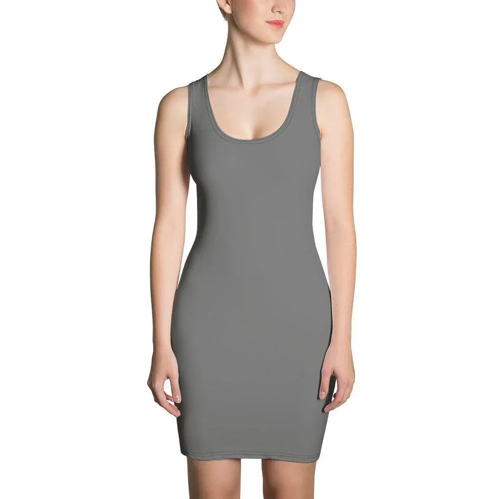 graues-enganliegendes-kleid-kleid-jlr-design-1 - JLR Design