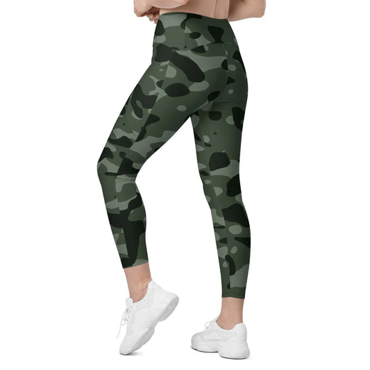 green-camouflage-damen-v-bund-leggings-mit-taschen-v-bund-leggings-jlr-design-1 - JLR Design