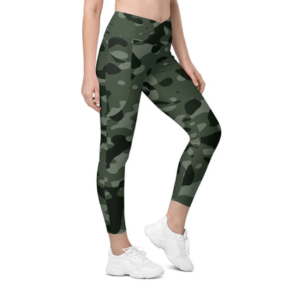 green-camouflage-damen-v-bund-leggings-mit-taschen-v-bund-leggings-jlr-design-2 - JLR Design