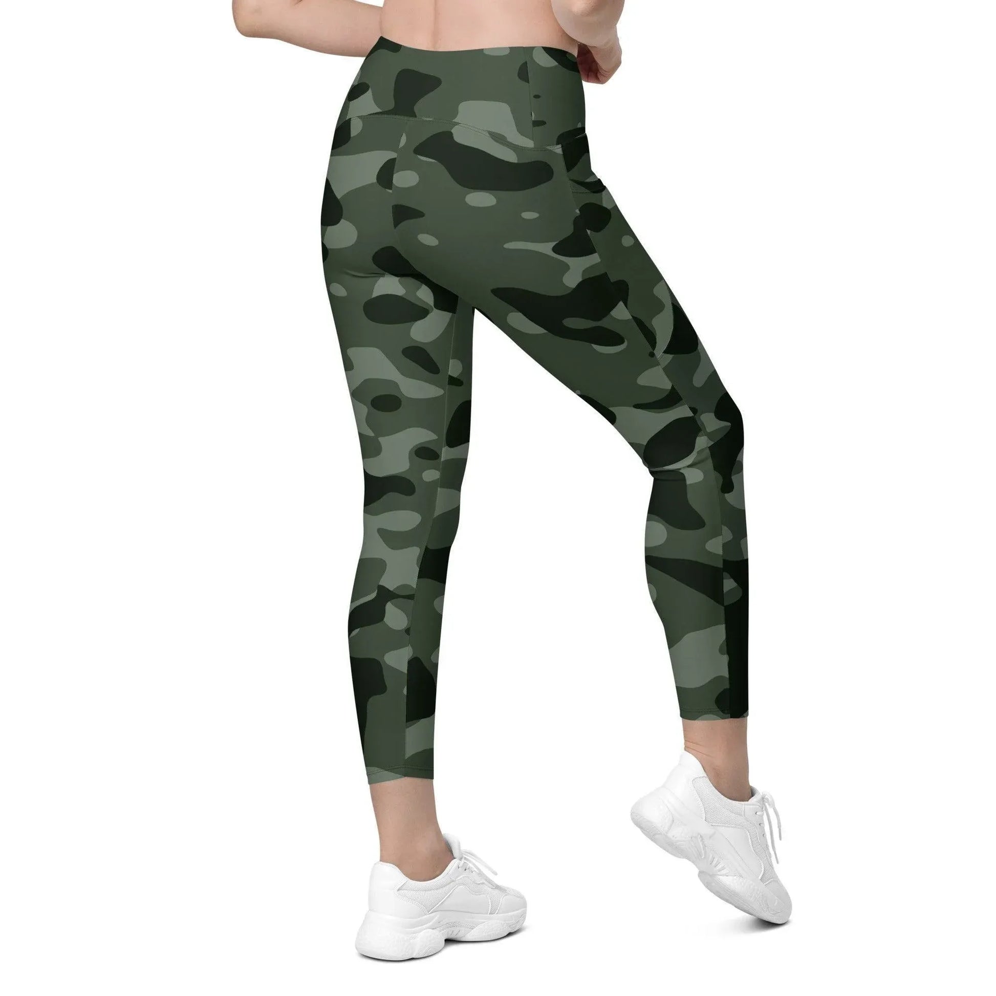 green-camouflage-damen-v-bund-leggings-mit-taschen-v-bund-leggings-jlr-design-3 - JLR Design