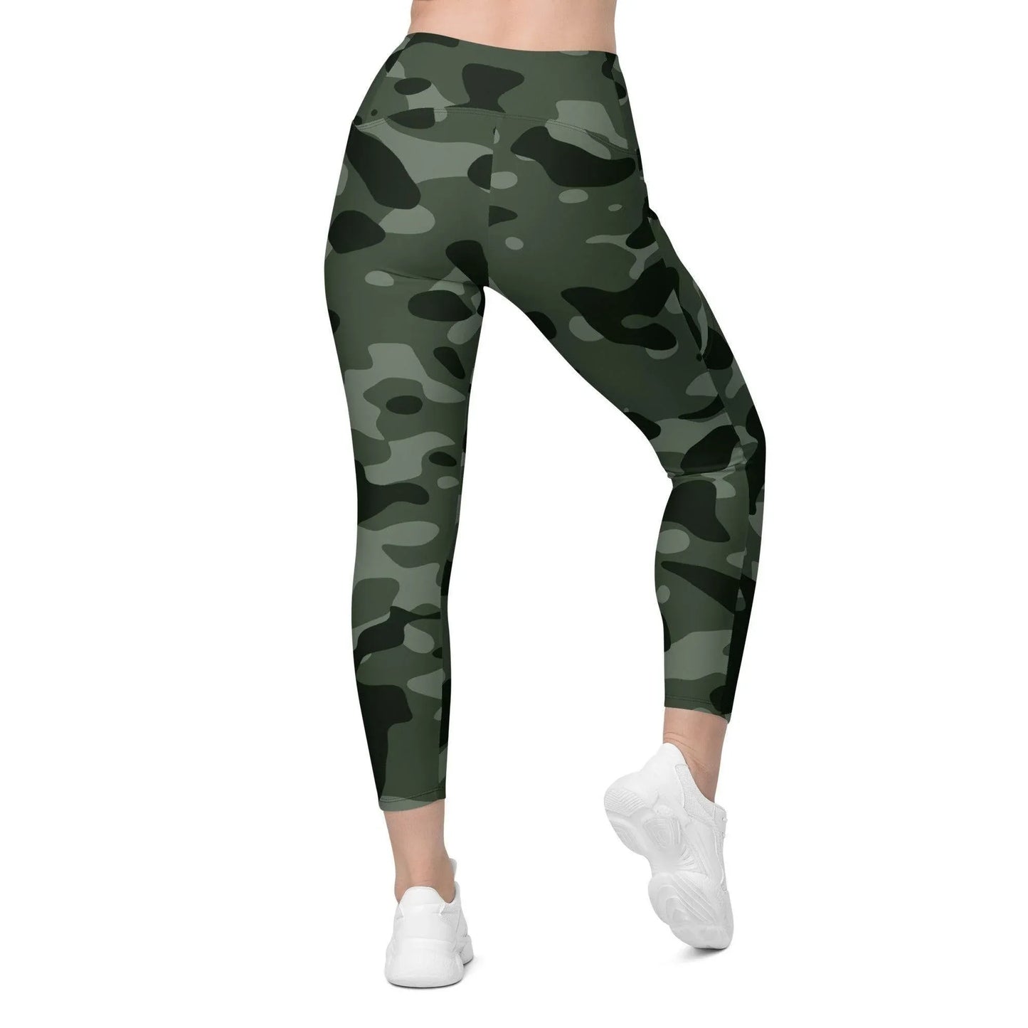 green-camouflage-damen-v-bund-leggings-mit-taschen-v-bund-leggings-jlr-design-6 - JLR Design
