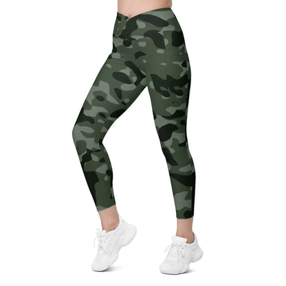 green-camouflage-damen-v-bund-leggings-mit-taschen-v-bund-leggings-jlr-design-7 - JLR Design