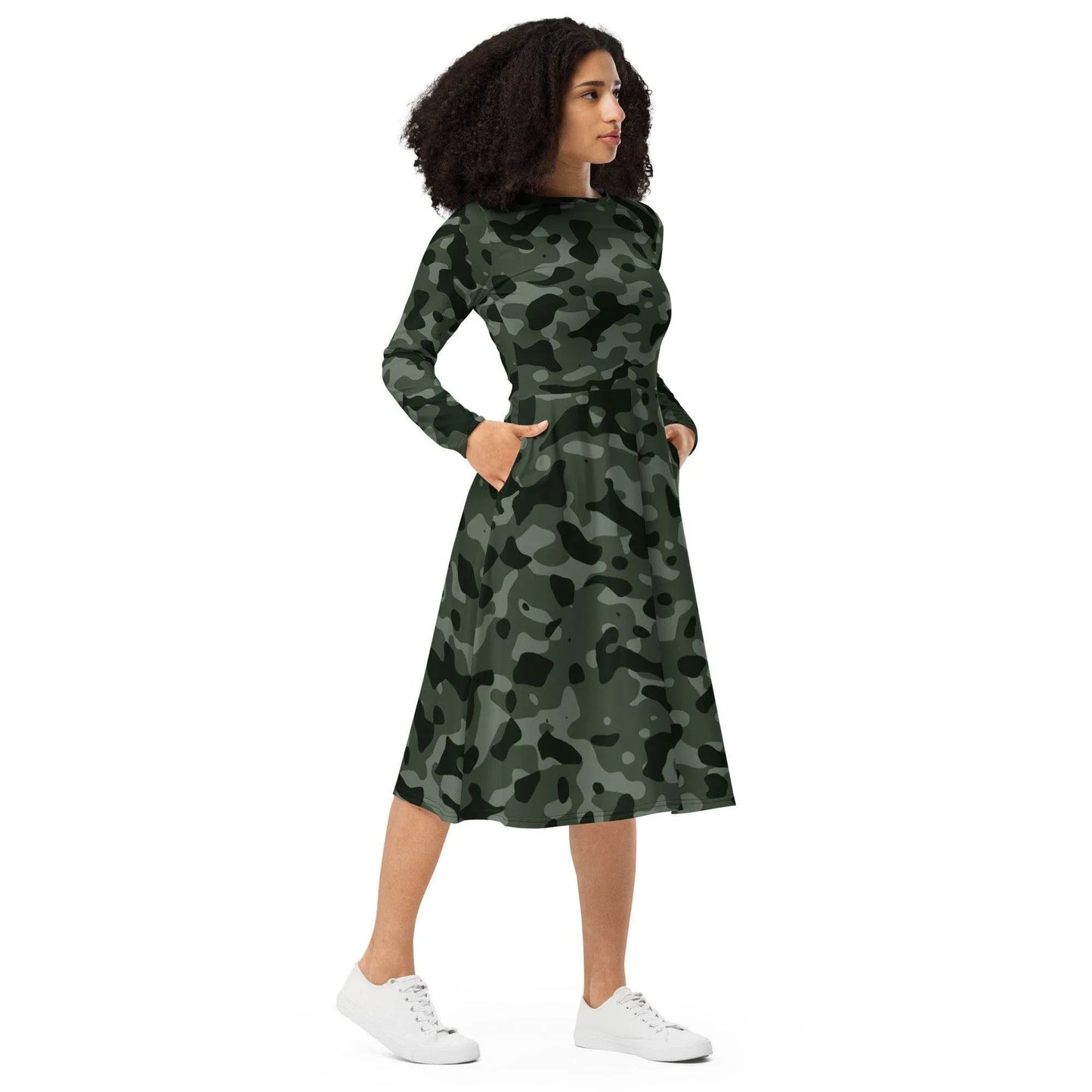green-camouflage-langarmliges-midikleid-midikleid-jlr-design-4 - JLR Design