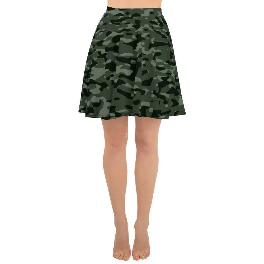 green-camouflage-skater-rock-or-classic-military-design-or-a-linie-mit-uv-schutz-upf-50-and-nachhaltigem-material-skater-rock-jlr-design-2 - JLR Design