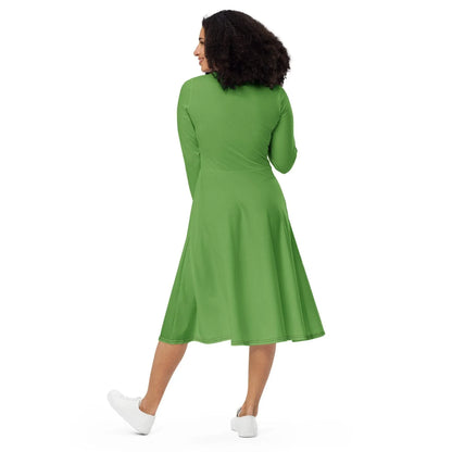 grunes-langarmliges-midikleid-midikleid-jlr-design-4 - JLR Design