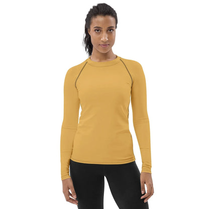 harvest-gold-damen-rash-guard-rash-guard-jlr-design-1 - JLR Design