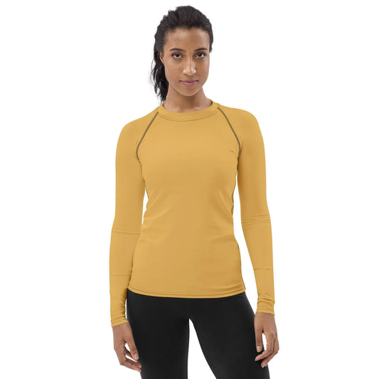 harvest-gold-damen-rash-guard-rash-guard-jlr-design-1 - JLR Design
